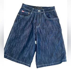 Vintage SouthPole Jean Shorts Mens Size 29 Blue Relaxed Baggy Denim Y2K